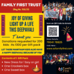 Family First Trust - Joy of Giving Light up a Life this Deepavali